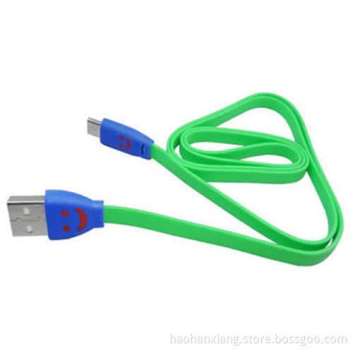 New Product Lighting LED Flat Smile Mini Micro USB Cable